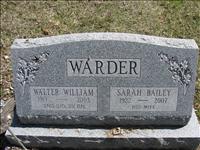 Warder, William and Sarah(Bailey)